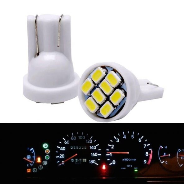 5 Adet Kırmızı Renk T10 Park Ampulü Dipsiz Ampul Led Ampul Her Araca Uyar Bagaj Plaka iç aydınlatma - 5