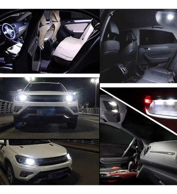 2 Adet TURUNCU Renk T10 Dipsiz Led Ampul 24 LEDLİ Park Ampulü Gündüz Farı Yüksek Işık Güçlü - 3