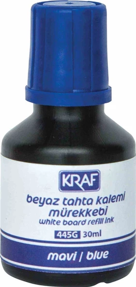 Kraf Beyaz Tahta Kalem Mürekkebi 30Ml Mavi 445G ürün görseli 1