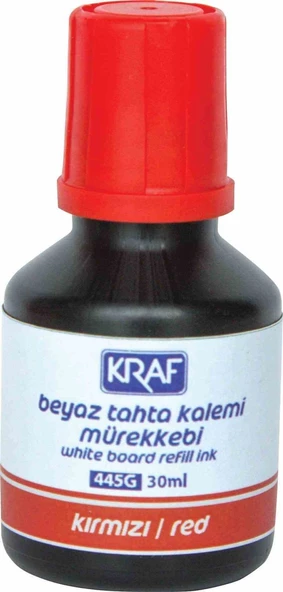 Kraf Beyaz Tahta Kalem Mürekkebi 30Ml Kırmızı 445G ürün görseli