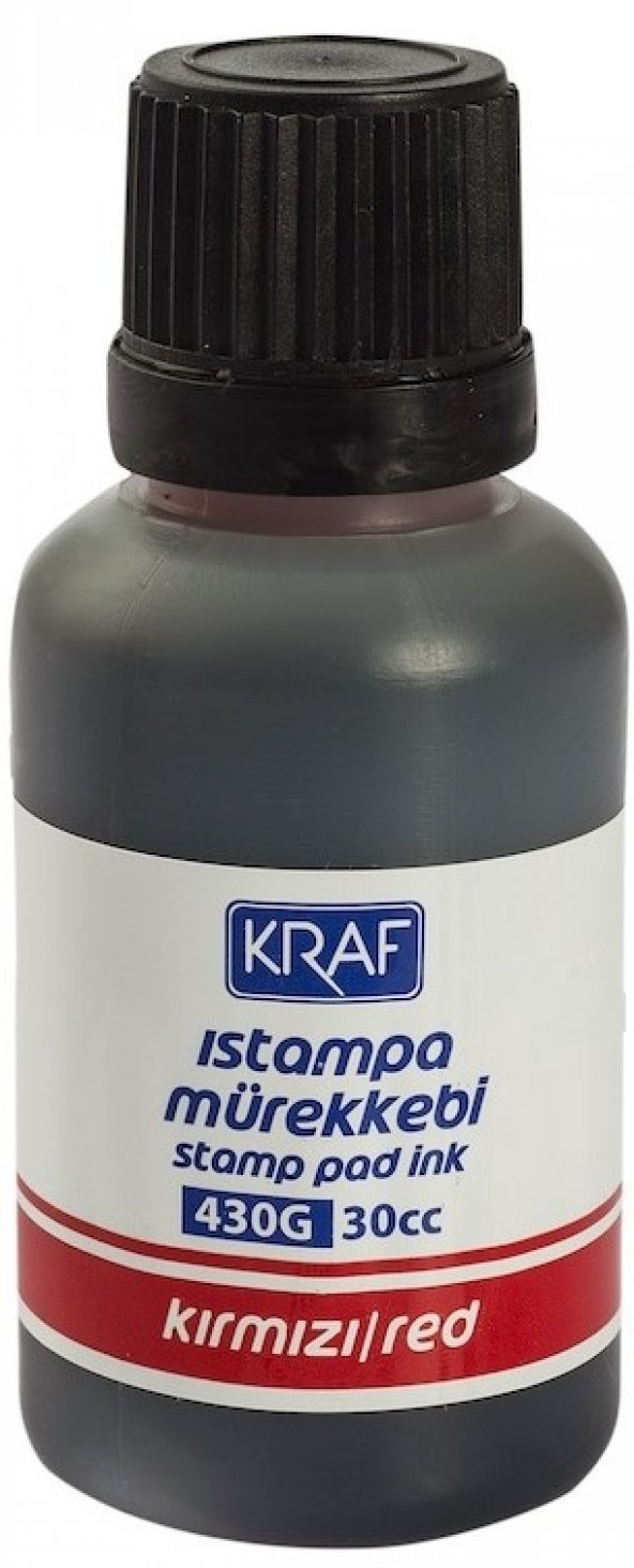 KRAF ISTAMPA MÜREKKEBİ 30CC KIRMIZI 430G ürün görseli 1