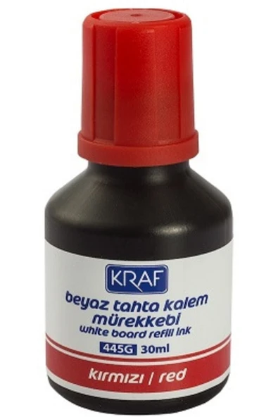 Kraf Beyaz Tahta Kalem Mürekkebi 3lü Set Siyah/Kırmızı/Mavi 30ml - Resim 3