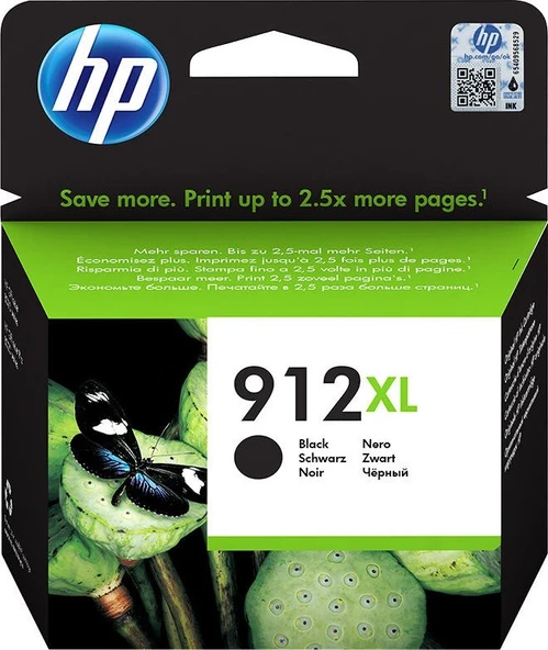Hp 912Xl Siyah Yüksek Kapasite Kartuş 3Yl84Ae Officejet Pro 8014 ürün görseli