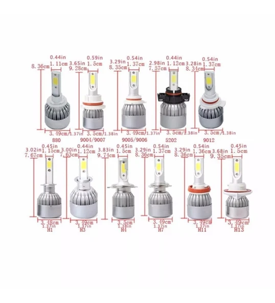 BALP M5 KRİSTAL MAVİ RENK Led Zenon 9006 Led Xenon 40w 9600lm Far Ampülü Şimşek Etkili SERİES-M5-İCE - 4