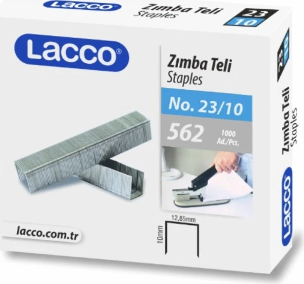 Lacco 2310 Zımba Teli 1000lik Paket 10 Kutu Ücretsiz Kargo