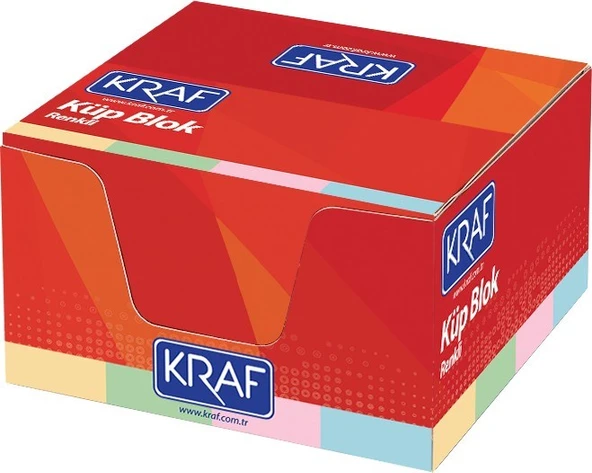 Kraf Küp Blok Renkli 8 x 8 cm 117G ürün görseli 1