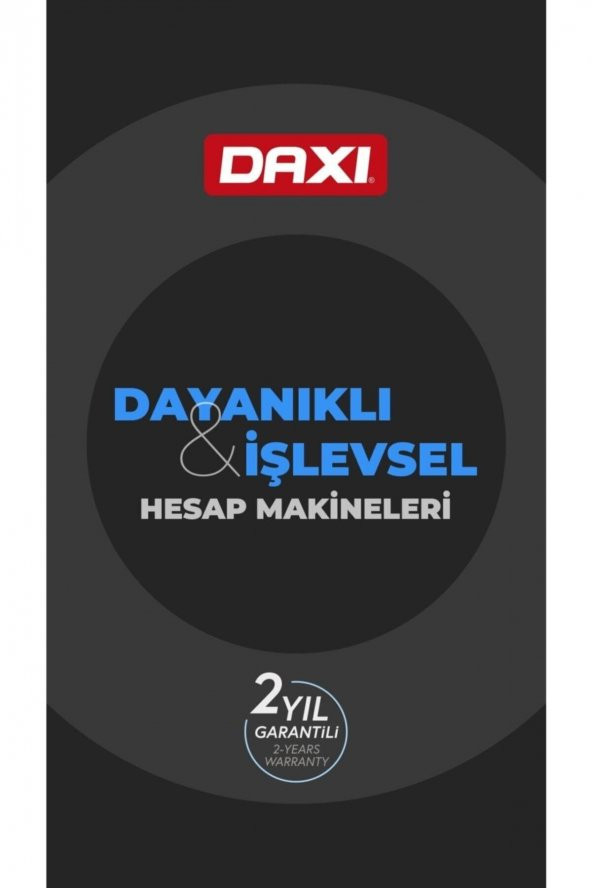 Daxi X-400 12 Haneli Hesap Makinesi Beyaz - 5