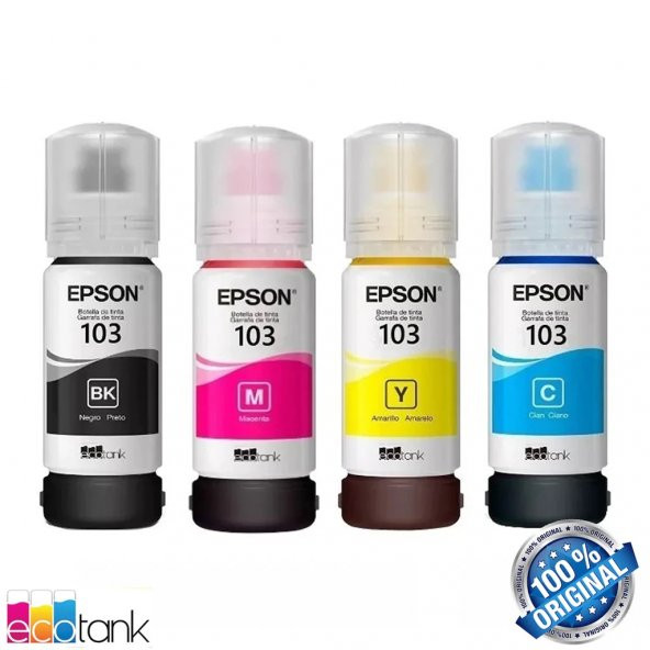 Epson 103 Serisi 4Lü Mürekkep Seti