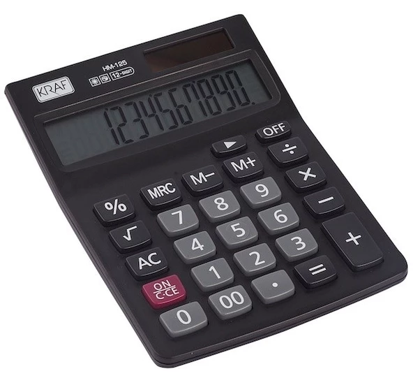 Kraf Hm-125 Hesap Makinesi Masaüstü 12 Hane - 2