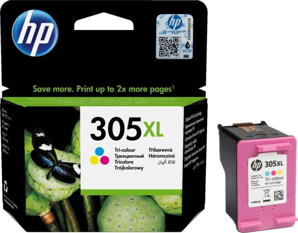 Hp 305Xl Renkli Yüksek Kapasiteli Mürekkep Kartuşu 3Ym63Ae 2710