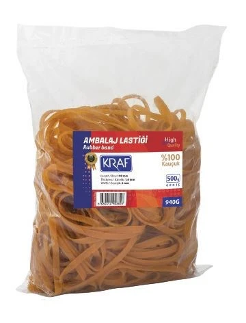 Kraf Ambalaj Lastiği Kauçuk Geniş 940G 500 Gr