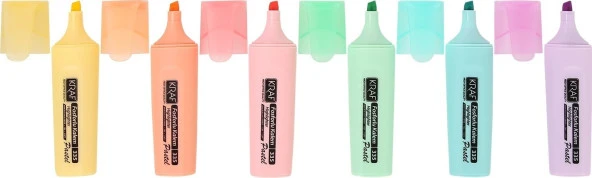 Kraf Fosforlu Kalem Pastel 6lı - Resim 2