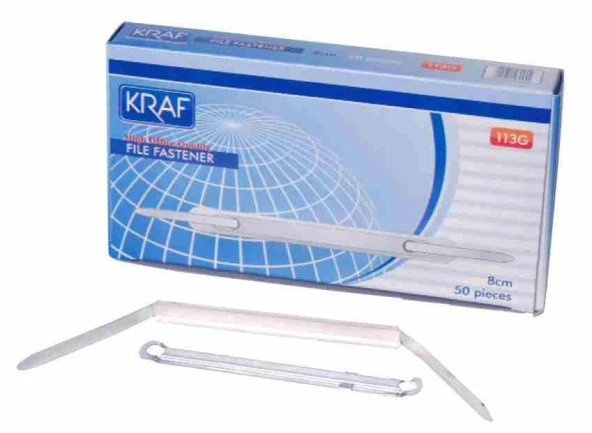 KRAF DOSYA TELİ METAL 80MM 113G - 50 ADET ÜCRETSİZ KARGO ürün görseli 1