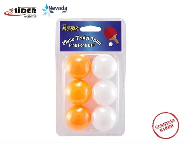 Brons Pinpon Topu 6 Lı Set Br-150 (Akrilik) ürün görseli
