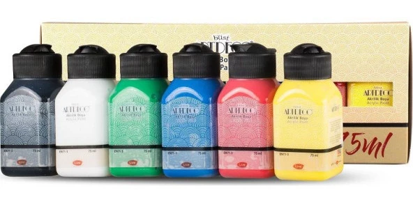 Artdeco Akrilik Boya 6x75 Ml Set Canlı Renkler ürün görseli 1