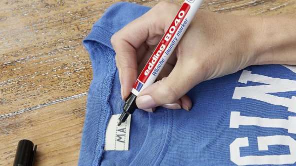 Edding Çamaşır Kalemi E-8040 Siyah - Resim 3