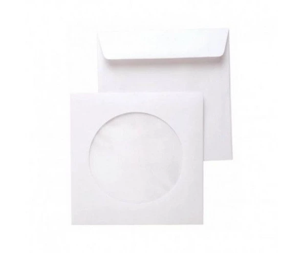 CD ZARFI 90GR BEYAZ PENCERELİ 100 ADET ürün görseli