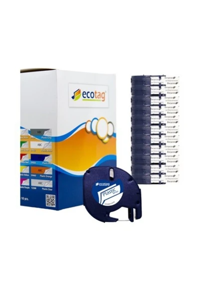 Dymo Letratag Muadil Plastik Şerit Etiket Beyaz 10lu Paket - 2