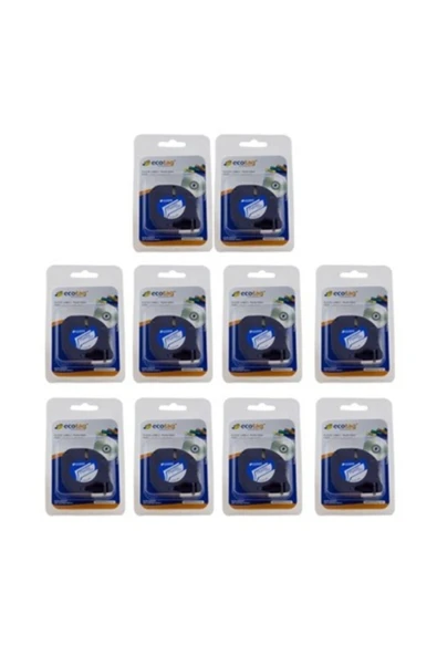 Dymo Letratag Muadil Plastik Şerit Etiket Beyaz 10lu Paket