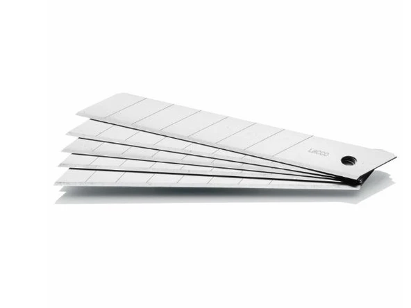 Lacco Geniş Maket Bıçağı Yedeği 18Mm 10 Adet - 1