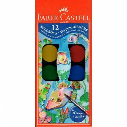 FABER CASTELL KURU SULU PASTEL KEÇELİ 12 RENK 4 PARÇA BOYA SETİ - Resim 4