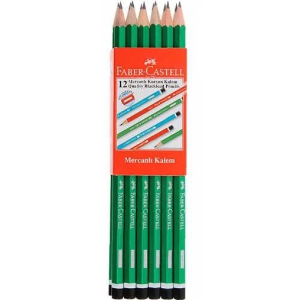 FABER CASTELL KURU SULU PASTEL KEÇELİ 12 RENK 6 PARÇA BOYA SETİ - Resim 6