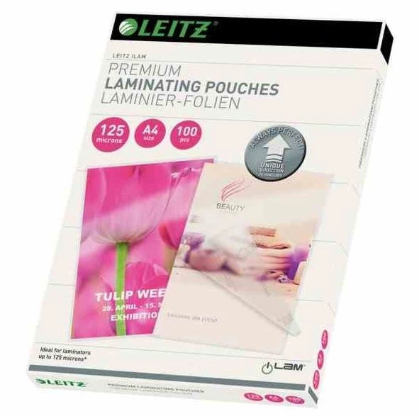 LEITZ LAMİNASYON FİLMİ A4 125MIC 100 LÜ L-7481 ÜCRETSİZ KARGO