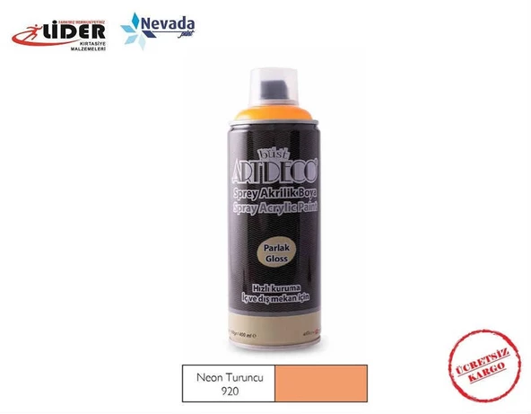 ARTDECO AKRİLİK SPREY BOYA 400 ML NEON TURUNCU Y-400-920 ürün görseli