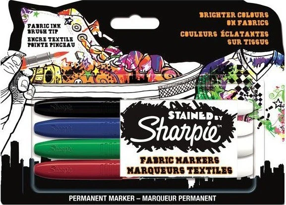 Sharpie Stained Tekstil Markör 4lü Blister - S0962141 - 1