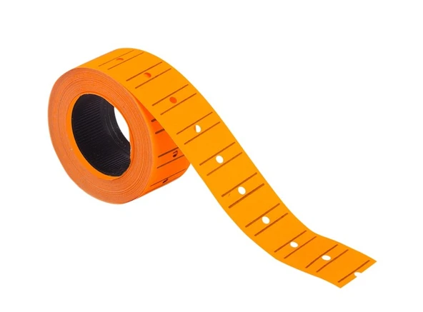 KRAF MOTEX FİYAT ETİKETİ FOSFORLU TURUNCU 12 X 21MM - Resim 2