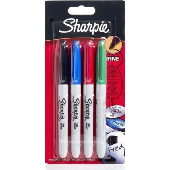 Sharpie Fine Permanent Markör Kalem Standart Renkler ürün görseli
