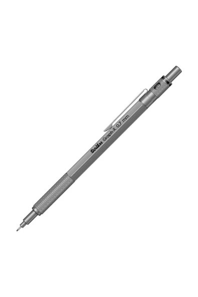 Scrikss Graph X Versatil Kalem Metal 0.7 MM Koyu Gri (Kurşun)