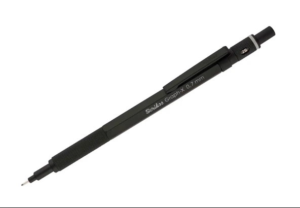 Scrikss Graph X Versatil Kalem Metal 0.7 MM Mat Siyah