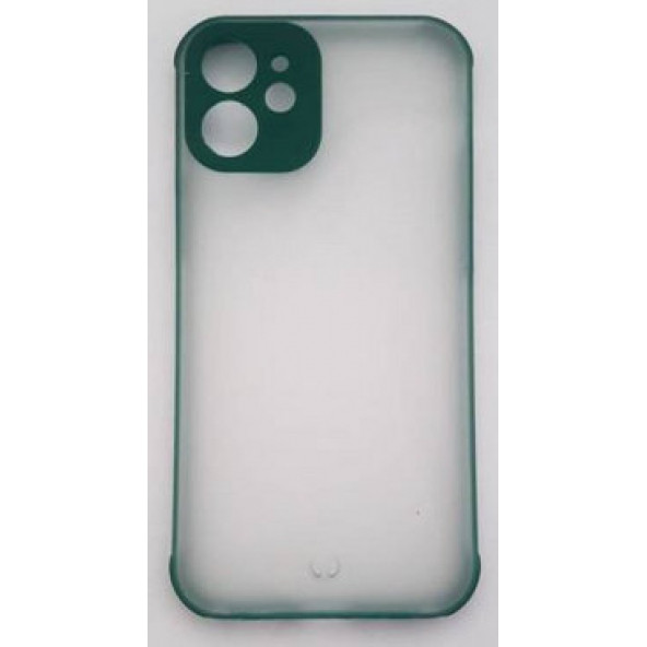 Apple 12 Mini Kılıf Kamera Korumalı Buz Sert Silikon Kapak - Resim 2