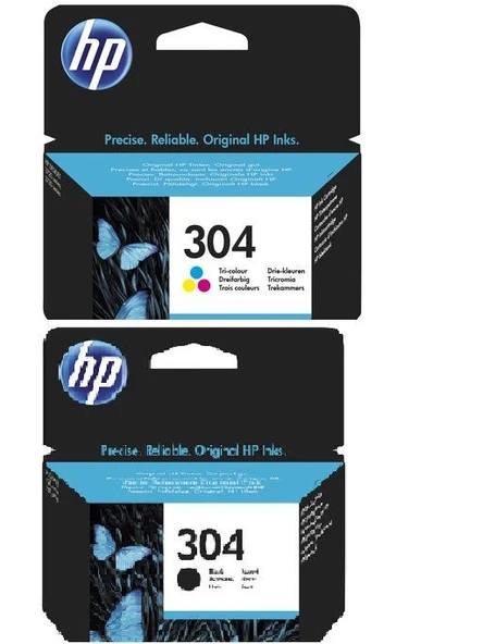 Hp 304 Siyah Ve Renkli Kartuş Kartuş N9K05Ae. N9 ürün görseli 1