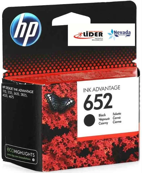 Hp 652 Siyah Kartuş Hp F6V25A