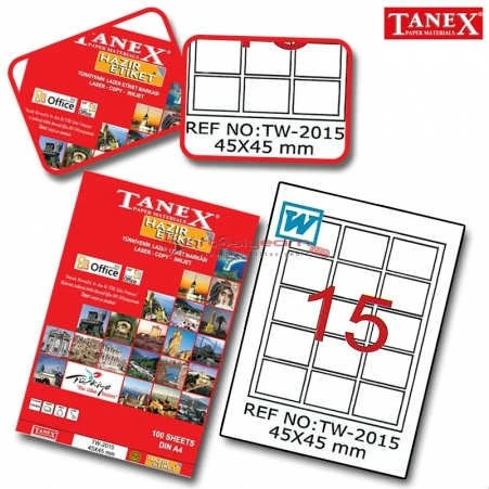 Tanex Tw-2015 Etiket 45 X 45MM ürün görseli
