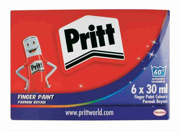 PRITT PARMAK BOYASI 6 LI PAKET 30ML ürün görseli