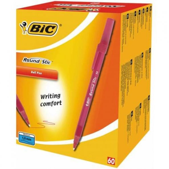 Bic Round Stic Tükenmez Kalem Siyah- Mavi-Kırmızı- 60Lı Paket - 2