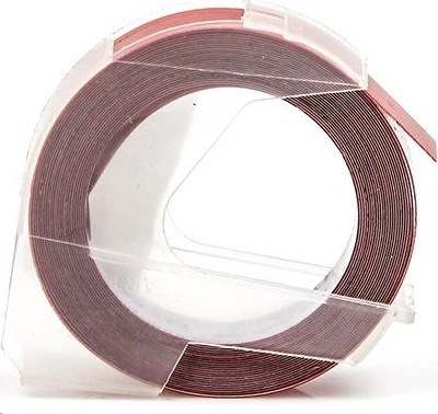 Dymo Kabartma Şerit Etiket Kırmızı 9MM X 3M