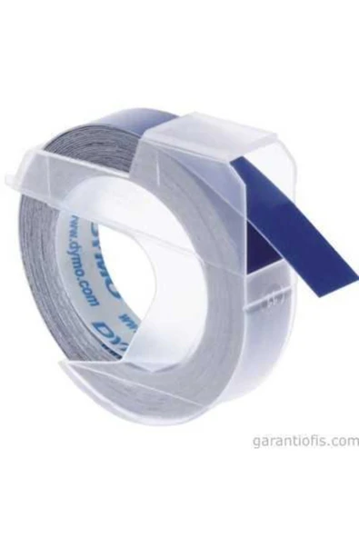 Dymo Kabartma Şerit Etiket Mavi 9MM X 3M ürün görseli