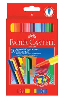 Faber-Castell Eğlenceli Keçeli Kalem 10Lu Paket Ücretsiz Kargo ürün görseli