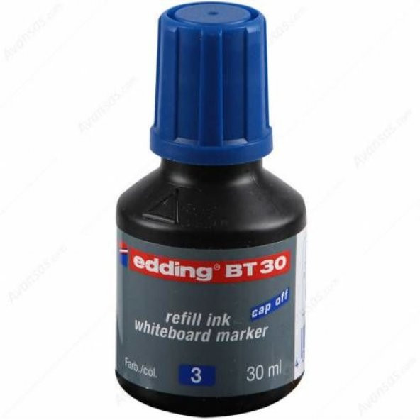 Edding BT30 Beyaz Tahta Kalemi Mürekkebi Mavi