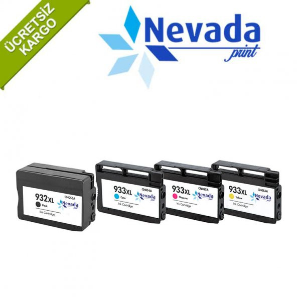 Hp 932Xl Hp 933Xl Bk C M Y Muadil Kartuş 1 Takım ürün görseli 1