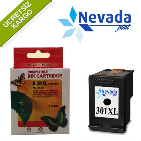 Hp 301Xl İthal Muadil Kartuş Siyah Ch563E ürün görseli 1