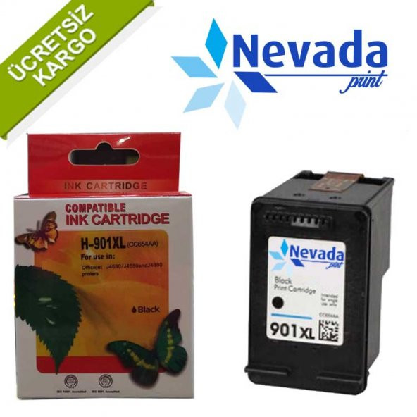 Hp 901Xl İthal Muadil Kartuş Siyah Cc654A ürün görseli 1