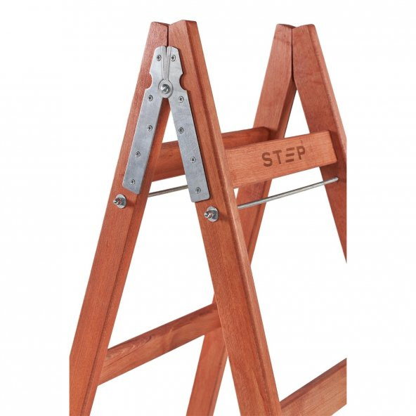 6 BASAMAKLI ÇİFT ÇIKIŞLI AHŞAP MERDİVEN (YÜKSEKLİK 2 MT) - Resim 5