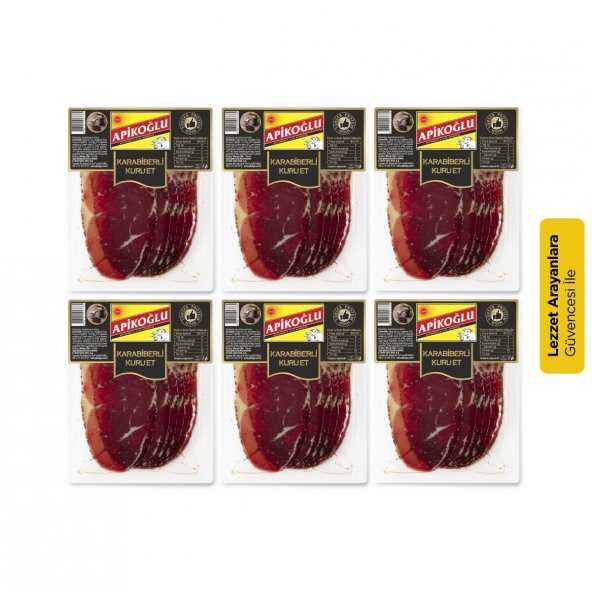 Apikoğlu Yüksek Proteinli Kuru Et Karabiberli 70 gr 6lı Paket
