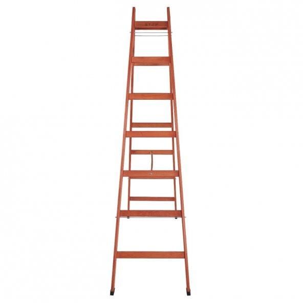 7 BASAMAKLI ÇİFT ÇIKIŞLI AHŞAP MERDİVEN (YÜKSEKLİK 2.30 MT) - Resim 5