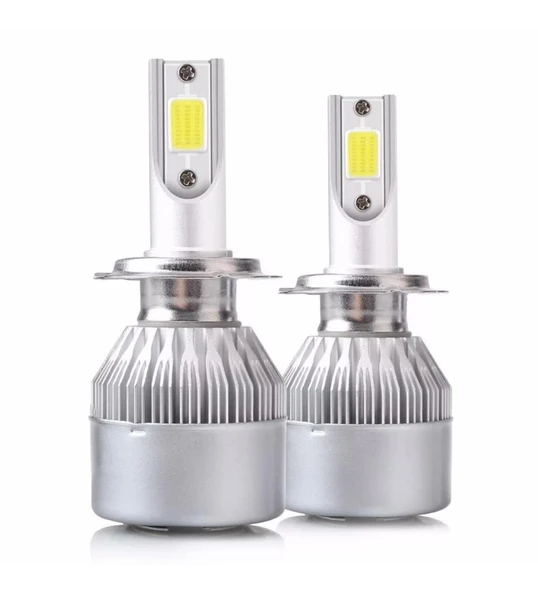 C6 Led Zenon H11 Led Xenon 55 Watt 11000lm 6500k Far Ampülü Led Işık BEYAZ RENK IŞIK - 4